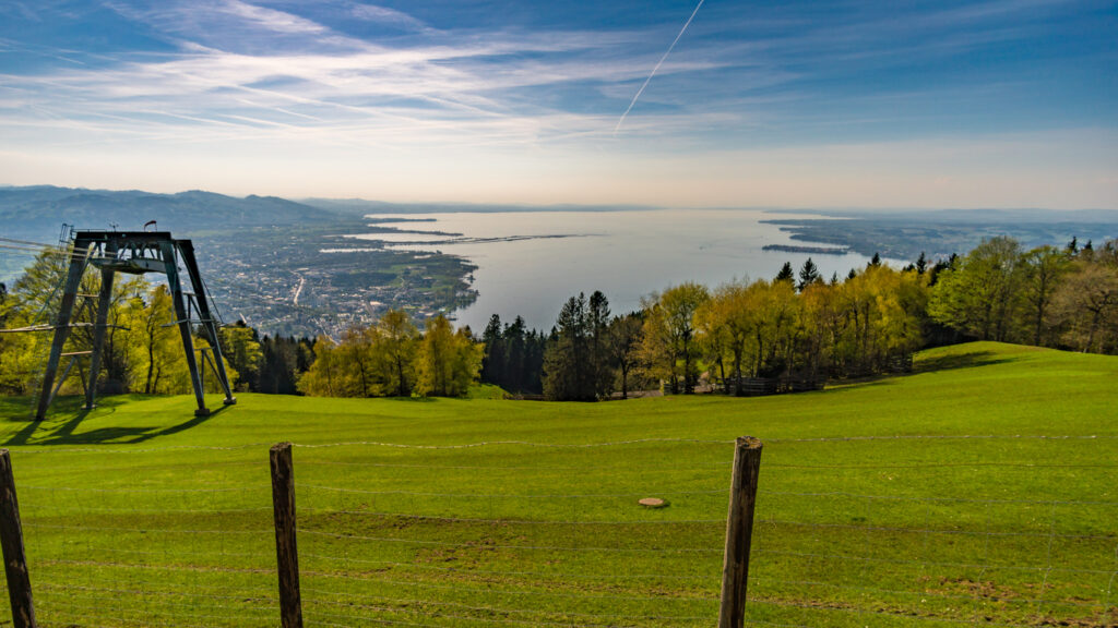 blick vom pfänder auf den bodensee