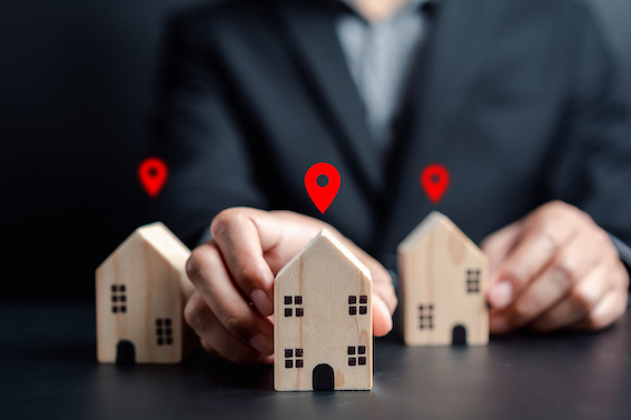 sinnbild dreier immobilien