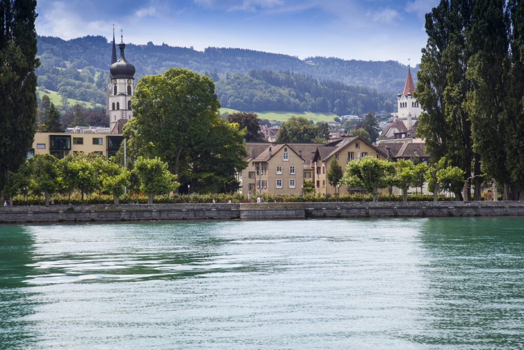 blick auf wasserburg am bodensee